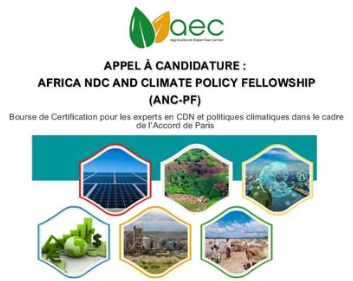 منحة تكوينية فـ NDC والسياسات المناخية فإطار اتفاق باريس.