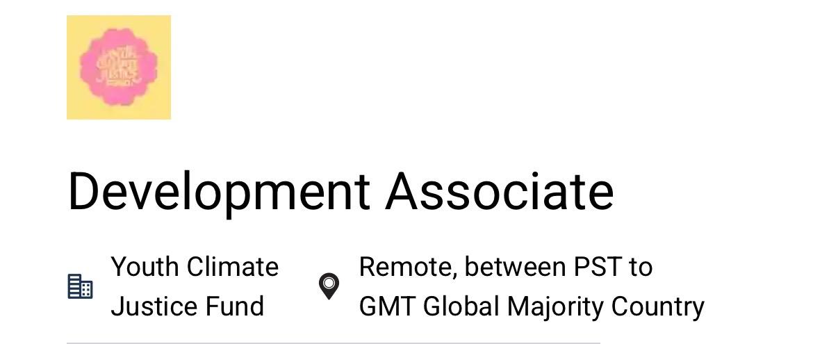 Development Associate – وظيفة موظف تطوير.